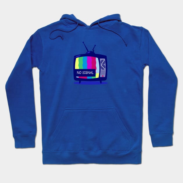 NO SIGNAL TV Hoodie by MAYRAREINART